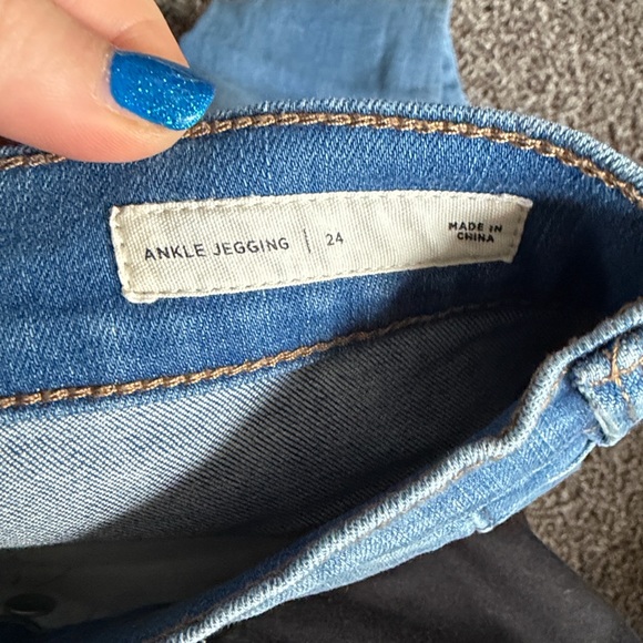 PacSun Light Blue Ankle Jeggings size 24 - Picture 4 of 5